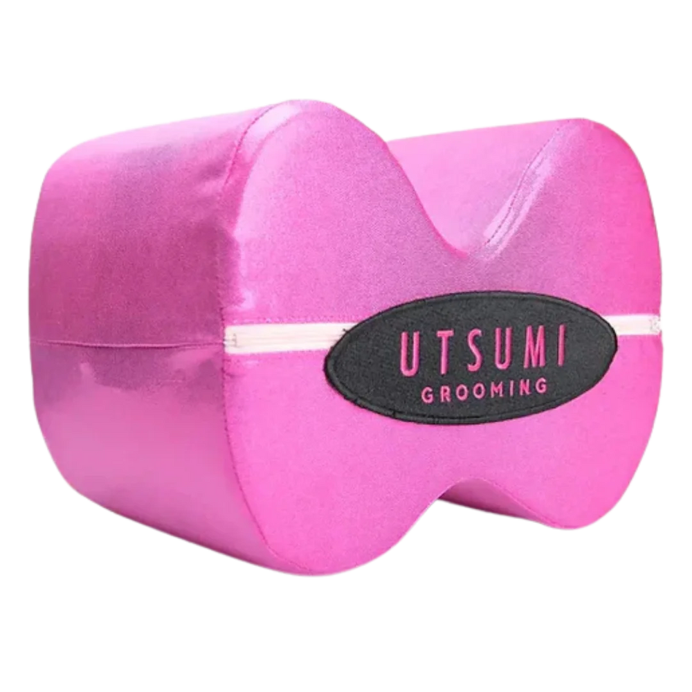 Pink Poodle Pillow Large by Utsumi