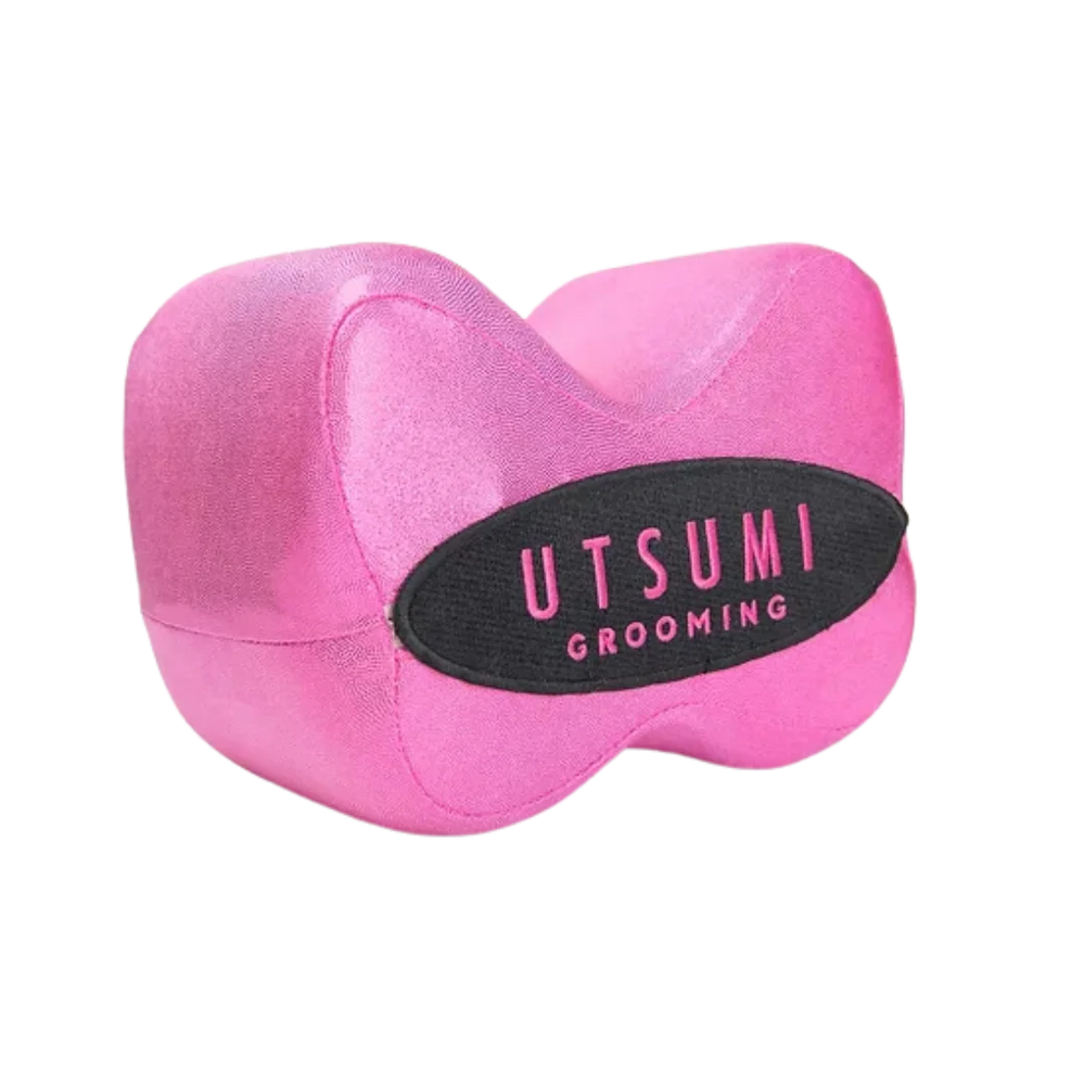 Pink Poodle Pillow Medium by Utsumi