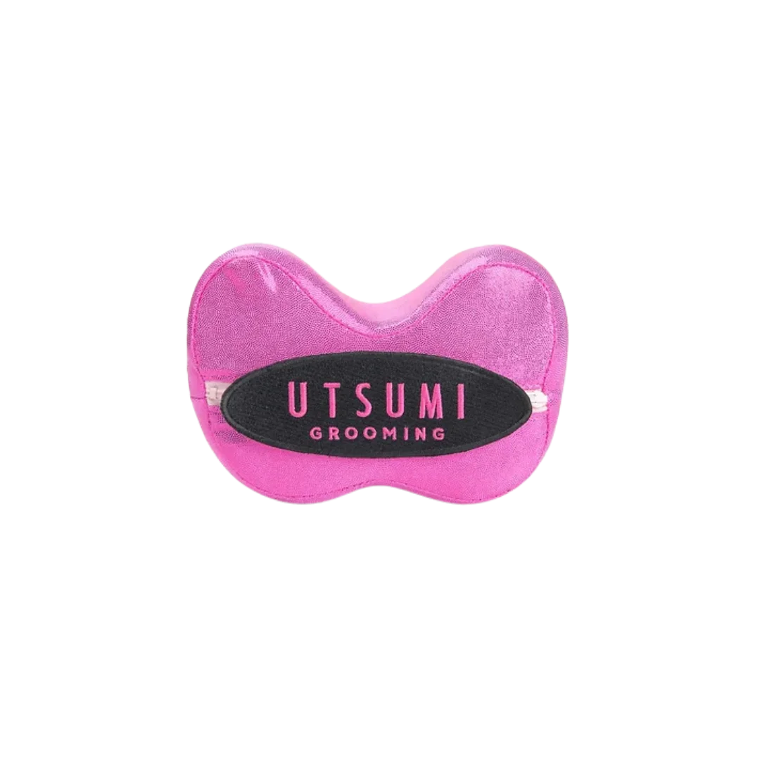 Pink Poodle Pillow Small by Utsumi