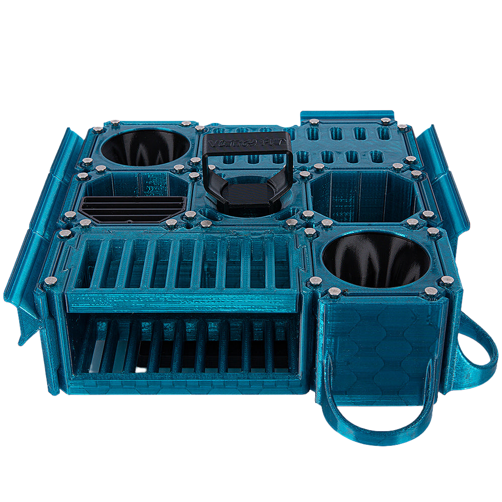 Custom Cube Tool Caddy Jolly Blue by Vanity Fur