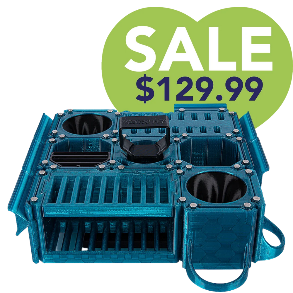 Custom Cube Tool Caddy Jolly Blue by Vanity Fur