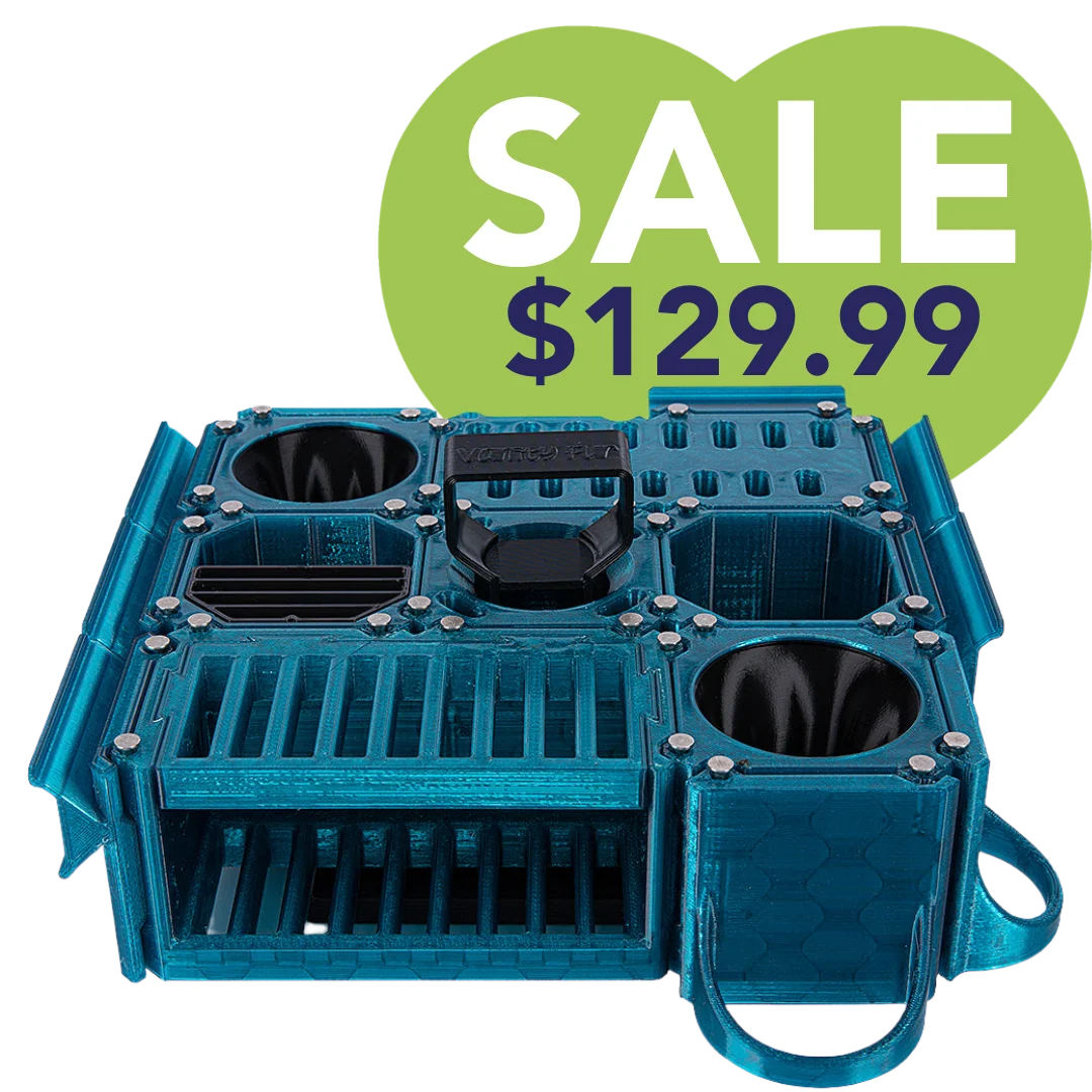Custom Cube Tool Caddy Jolly Blue by Vanity Fur