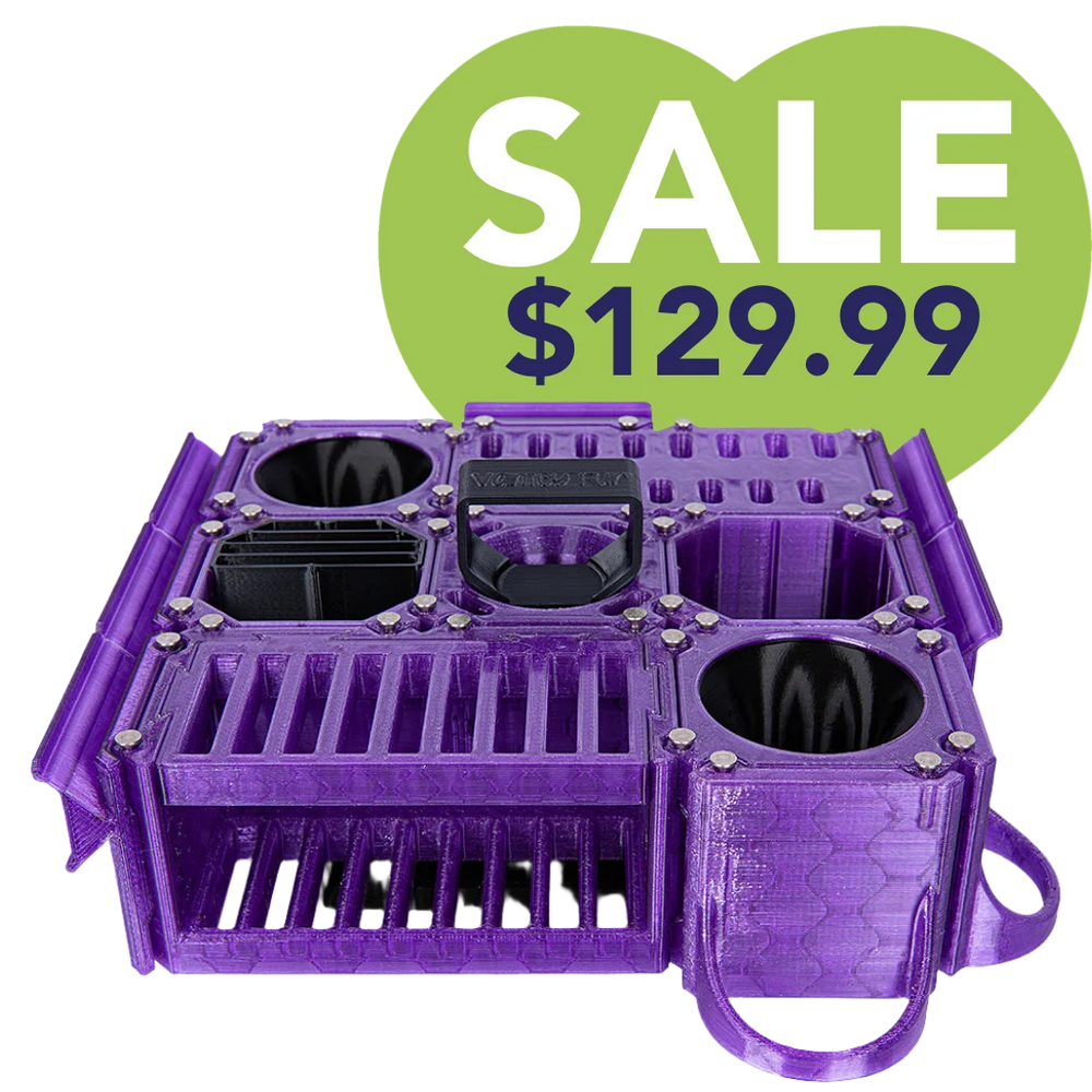 Custom Cube Tool Caddy Jolly Purple by Vanity Fur