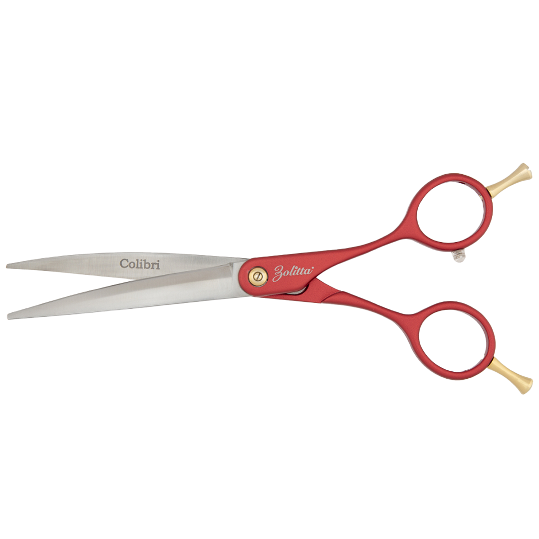 Colibri Super Curved Scissors Ruby Red 6.5 by Zolitta